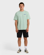 Wax Arch Regular Short Sleeve T-Shirt - Seafoam
