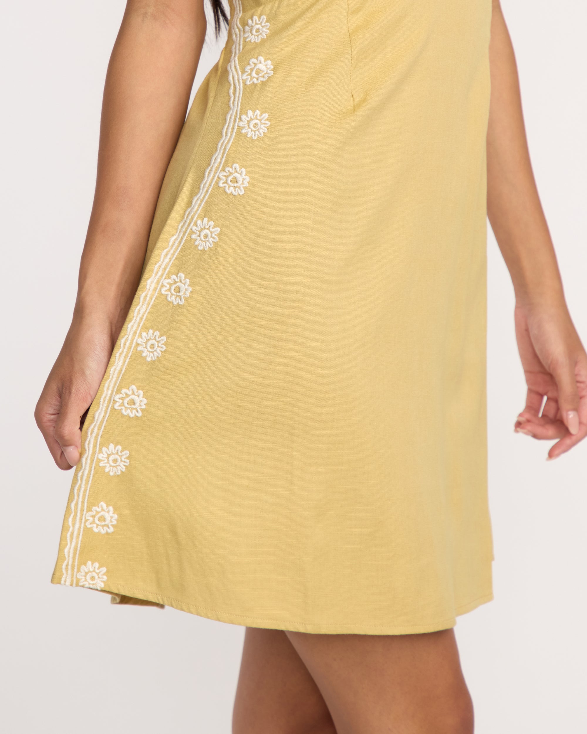 Sunny Sometimes Mini Dress - Light Olive