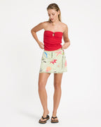 Lottie Hall Woven Mini Skirt - Sunny Lime