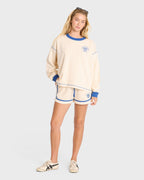 Back To It Fleece Shorts - White Cap