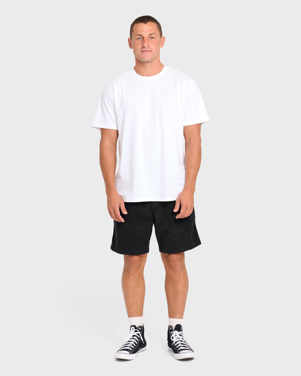 Larry Layback Corduroy Shorts - Black