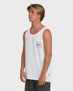 Crayon Wave Premium Tank Top - Off White