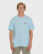 Dim Arch Premium Short Sleeve Knit T-Shirt - Coastal Blue