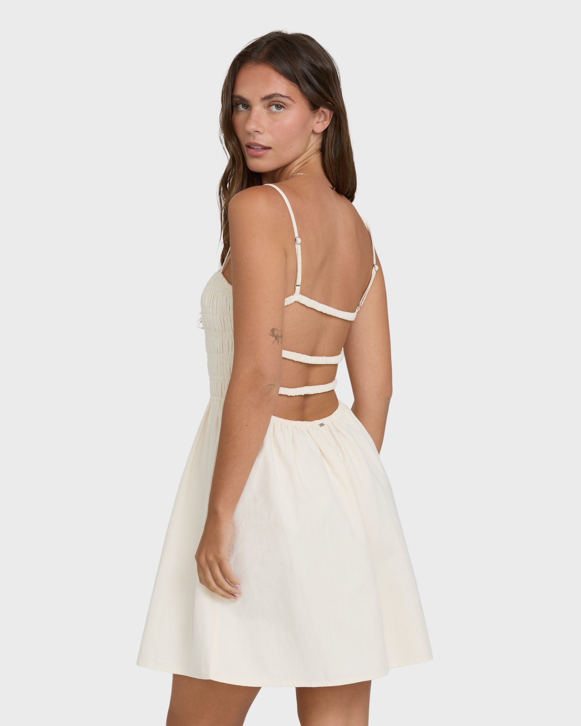 Suns Out Mini Dress - White Cap