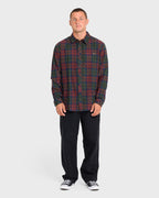 Coastline Long Sleeve Flannel Shirt - Tortoise Shell
