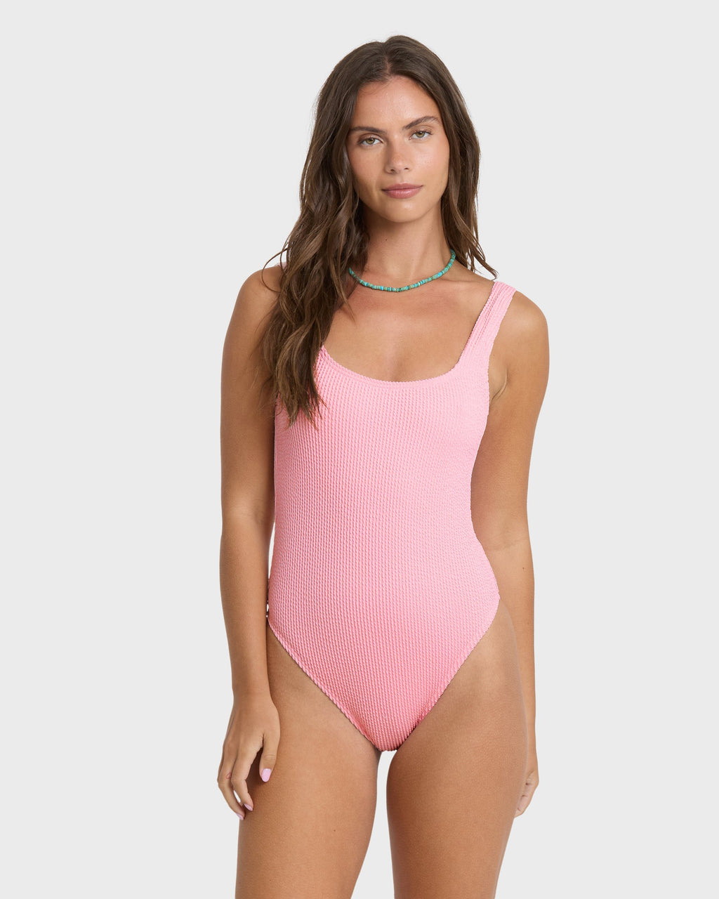 Summer Hi Tanker One Piece Swimsuit - Pink Sand