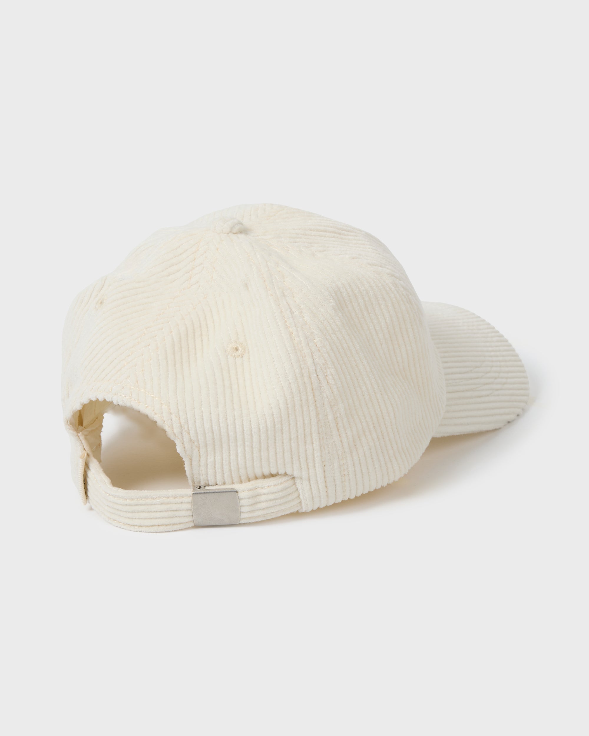 Corduroy Dad Cap Hat - White Cap